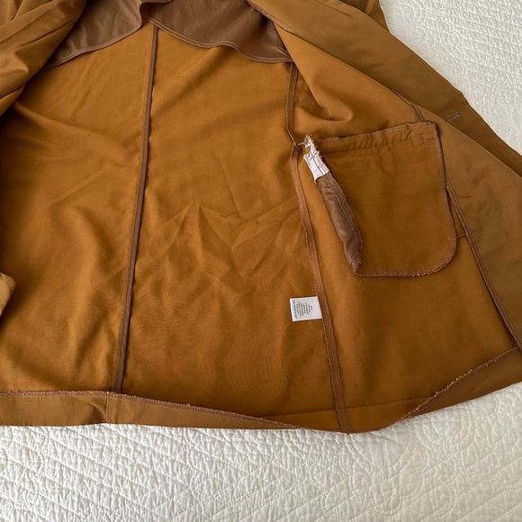 Elizabeth & James Dark Gold Mustard Oversized Double Breasted Blazer XS - Picture 8 of 10